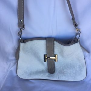 Vera Pelle White Leather Purse